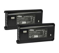 vhbw 2x Batterie compatible avec Kenwood TK-2302T, TK-2300VP, TK-2212M, TK-2212L, TK-2207G, TK-2302E radio talkie-walkie (1800mAh, 7,4V, Li-ion)