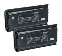 vhbw 2x Batterie compatible avec Kenwood TK-3300, TK-3217, TK-3301T, TK-3301E, TK-3300UP, TK-3212M radio talkie-walkie (2500mAh, 7,2V, NiMH)