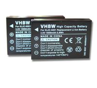 vhbw 2x Batterie compatible avec Kodak EasyShare P712, P850, P880, DX7440(H), DX7590, DX7630, DX3600, DX6490 appareil photo (1600mAh, 3,6V, Li-ion)