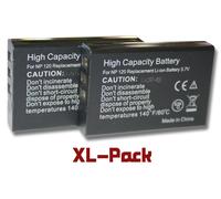 vhbw 2x Batterie compatible avec Kyocera Yashica Contax TVS, TVS DIGITAL appareil photo (1600mAh, 3,7V, Li-ion)