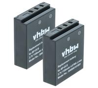 vhbw 2x Batterie compatible avec Leica X1, X2, X-E Typ 102, X Vario, X Typ 113 appareil photo (1100mAh, 3,6V, Li-ion)
