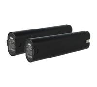 vhbw 2x NiMH Batterie 2100mAh (9.6V) pour outils Makita 6012HD, 6012HDL, 6012HDW, 6092D, 6092DW, 6093D, 6093DW comme 191681-2, 192533-0, 9000