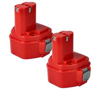 vhbw 2x batterie compatible avec Makita 6270DWE, 6270DWPE, 6271D, 6271DWAE, 6271DWAET2, 6271DWALE, 6271DWE outil électrique (3000mAh NiMH 12V)