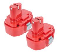 vhbw 2X Batterie Compatible avec Makita 6936FDWDE, 6347DWDE, 6349DWDE, 6347DWFE, 6390DWAE, 6349DWFE, 6936FD Outil électrique (2000 mAh, NiMH, 18 V)