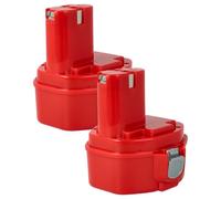 vhbw 2X Batterie Compatible avec Makita 8433D, 8280DWAE, 6935FD, 6934FDWDE, 6935FDWDE, 8280D, 6935FDWDEX Outil électrique (1500 mAh, NiMH, 14,4 V)