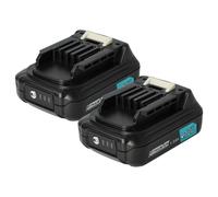 vhbw 2x Batterie compatible avec Makita JV101DZJ, JV101DZ, JV101DY1J, JV102DS, JV102D, JV102DSAE outil électrique (1500 mAh, Li-ion, 12 V)