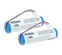 vhbw 2X Batterie Compatible avec Marshall WILLEN Haut-parleurs, Enceintes portatives (3200mAh, 3,7V, Li-ION)
