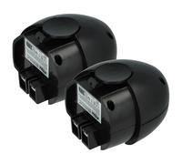 vhbw 2X Batterie Compatible avec Metabo Powermaxx, Powergripp Flashlight, Powermaxx Basic, Powermaxx 4.8 Outil électrique (1500 mAh, NiMH, 4,8 V)