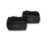 vhbw 2x Batteries compatible avec Metabo ULA9.6-18, SBZ 14.4 Impuls, BSZ 14.4 Impuls, BSZ 14.4 outil électrique (2100 mAh, NiMH, 14,4 V)