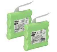 vhbw 2x Batterie compatible avec Midland GXT650, LXT276, GXT661, LXT210, LXT317, LXT314, LXT319, LXT318 radio talkie-walkie (700mAh, 4,8V, NiMH)