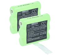 vhbw 2x Batterie compatible avec Midland X-Talker T79, T75, T71, T77 radio talkie-walkie (1500mAh, 3,6V, NiMH)