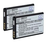 vhbw 2X Batterie Compatible avec Midland XTC300VP4, XTC350, XTC300 caméra vidéo caméscope (1100mAh, 3,7V, Li-ION)