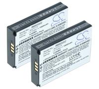 vhbw 2X Batterie Compatible avec Midland XTC450, XTC400 caméra de Sport, Appareil Photo (1800mAh, 3,7V, Li-ION)