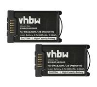 vhbw 2X Batterie Compatible avec Mitel 650d, 650c, 632dt téléphone Fixe sans Fil (800mAh, 3,7V, Li-ION)