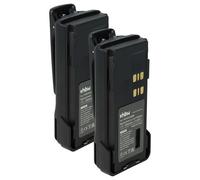 vhbw 2x Batterie compatible avec Motorola DP2400e, DP2000, DP2600, DP2400 radio talkie-walkie (3000mAh, 7,2V, Li-ion) - avec clip de ceinture