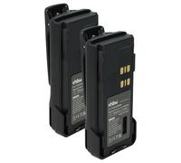 vhbw 2x Batterie compatible avec Motorola DP4800, DP4800e, DP4601e, DP4801 radio talkie-walkie (3000mAh, 7,2V, Li-ion) - avec clip de ceinture