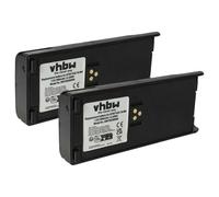 vhbw 2x Batterie compatible avec Motorola GP900, GP1200, GP2013, GP2010, HAT1000 radio talkie-walkie (1800mAh, 7,5V, NiMH) - avec clip de ceinture