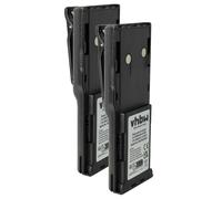 vhbw 2x Batterie compatible avec Motorola GTX900, GTX LTR Portable radio talkie-walkie (1800mAh, 7,5V, NiMH) - avec clip de ceinture