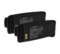 vhbw 2x Batterie compatible avec Motorola P8260, P8800, PR6380, P8268 radio talkie-walkie (2600mAh, 7,4V, Li-ion) - avec clip de ceinture