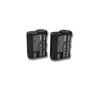 vhbw 2x Batterie compatible avec Nikon D800, D7000, D800E, D810, D7200, D750, D500, D7500, D8000, D780 appareil photo (2000mAh, 7V, Li-ion), puce d'i