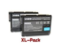 vhbw 2x Batterie compatible avec Nikon poignée alimentation MD-D14, MB-N11, MB-D18, MB-N10 (1400mAh, 7V, Li-ion), puce d'information