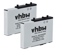 vhbw 2X Batterie Compatible avec Nintendo DS Lite Console de Jeux (900mAh, 3,7V, Li-ION)