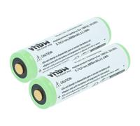 vhbw 2x Batterie compatible avec Olight S2R Baton II, Perun, Javelot, R20 Seeker, R20, Baton Pro lampe de poche ou frontrale (3Ah, 3,7V, Li-ion)