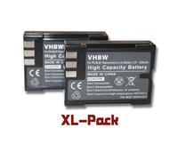 vhbw 2x Batterie compatible avec Olympus E-30, E-300, E-330, C-5060 wide, E-510, E-1, E-3, E-500, E-520 appareil photo (1200mAh, 7,2V, Li-ion)