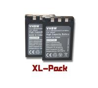 vhbw 2x Batterie compatible avec Olympus mju 600, 500 Digital, 410, 400, 300 Digital, 1000, 810, 800 appareil photo (750mAh, 3,7V, Li-ion)
