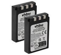 vhbw 2X Batterie Compatible avec Olympus mju 600, 500 Digital, 410, 400, 300 Digital, 1000, 810, 800 Appareil Photo (750mAh, 3,7V, Li-ION)