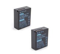 vhbw 2x Batterie compatible avec Olympus OM-D E-M1X, E-M1 Mark II, HLD-9 poignée à pile appareil photo (1600mAh, 7,4V, Li-ion)