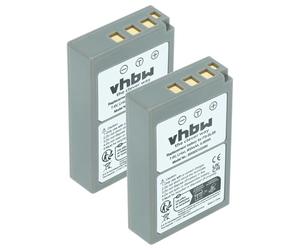 vhbw 2x Batterie compatible avec Olympus Pen E-P7 | E-PL5, E-PL2, E-PL7, E-PL8, E-P3, E-PL6, E-PL9, E-PM1, E-PL3 appareil photo (900mAh, 7,2V, Li-ion)