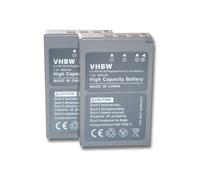 vhbw 2x Batterie compatible avec OM System OM-5 appareil photo (900mAh, 7,2V, Li-ion)