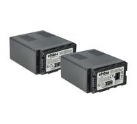 vhbw 2X Batterie Compatible avec Panasonic AG-HCM150 | AG-HCM41, AG-HCM41EU caméra vidéo caméscope (4400mAh, 7,4V, Li-ion) avec puce d'information