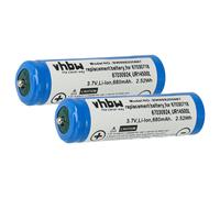 vhbw 2x Batterie compatible avec Panasonic ER-GP62, ER-DGP84, ES-2067, ES-8086, ER-DGP82, ES-8085 rasoir tondeuse électrique (680mAh, 3,7V, Li-ion)