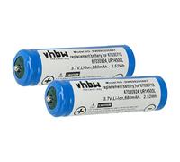 vhbw 2X Batterie Compatible avec Panasonic ER-GP62, ER-DGP84, ES-2067, ES-8086, ER-DGP82, ES-8085 Rasoir Tondeuse électrique (680mAh, 3,7V, Li-ION)
