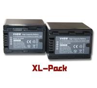 vhbw 2x batterie compatible avec Panasonic HC-V700M, HC-V707, HC-V707EG-K caméra vidéo (3200mAh, 3,6V, Li-ion) avec puce d'information