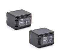 vhbw 2x Batterie compatible avec Panasonic HC-W850EB, HC-WX878, HC-WX979 caméra vidéo caméscope (3200mAh, 3,6V, Li-ion) avec puce d'information