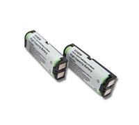 vhbw 2x Batterie compatible avec Panasonic KX-TG200ALB, KXTG200CB, KXTCA14, KX-TCA14, KXTG200ALB téléphone fixe sans fil (800mAh, 2,4V, NiMH)