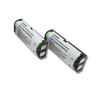 vhbw 2x Batterie compatible avec Panasonic KXTG2420W, KXTG2420, KX-TG2420, KXTG2420B, KX-TG2420B téléphone fixe sans fil (800mAh, 2,4V, NiMH)