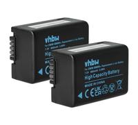 vhbw 2x Batterie compatible avec Panasonic Lumix DMC-FZ45, DMC-FZ40, DMC-FZ48, DMC-FZ47 appareil photo (800mAh, 7,2V, Li-ion), puce d'information