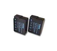 vhbw 2x Batterie compatible avec Panasonic Lumix DMC-G70X, DMC-G7HK, DMC-G70W, DMC-G80 appareil photo (1000mAh, 7,2V, Li-ion), puce d'information