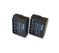 vhbw 2x Batterie compatible avec Panasonic Lumix DMC-GH2HGK, DMC-GH2K, DMC-GH2HK appareil photo (1000mAh, 7,2V, Li-ion), puce d'information