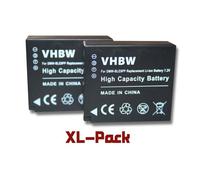 vhbw 2x Batterie compatible avec Panasonic Lumix DMC-LX100S, DMC-LX100K, DMC-S6K, DMC-GX9, DMC-S6, DMC-TX1 appareil photo (750mAh, 7,2V, Li-ion)