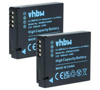 vhbw 2x Batterie compatible avec Panasonic Lumix DMW-BCM13, DMC-LX7, DMC-LX5 appareil photo (1000mAh, 3,6V, Li-ion), puce d'information