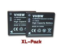 vhbw 2X Batterie Compatible avec Panasonic Lumix DMC-S1S | DMC-S1N, DMC-S2, DMC-S1PA, DMC-S1K, DMC-S1A, DMC-S2K appareil photo (550mAh, 3,7V, Li-ion)