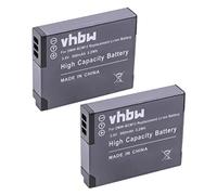 vhbw 2X Batterie Compatible avec Panasonic Lumix DMC-TZ56, DMC-TZ40, DMC-TZ41, DMC-FT5, DMC-TS5, DMC-FT7 Appareil Photo (900mAh, 3,6V, Li-ION)