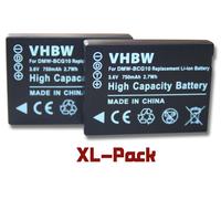 vhbw 2X Batterie Compatible avec Panasonic Lumix DMC-TZ7, DMC-TZ6, DMC-TZ31, DMC-TZ36, DMC-TZ8, DMC-TZ30 Appareil Photo (750mAh, 3,6V, Li-ION)