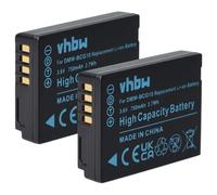 vhbw set 2 batteries 750mAh pr appareil photo Panasonic Lumix FMC-ZS7, DMC-ZS8, DMC-ZS10, DMC-ZS15, DMC-ZS20, DMC-ZX1 remplace DMW-BCG10 / DMW-BCG10E