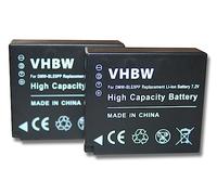 vhbw 2X Batterie Compatible avec Panasonic Lumix DMC-TZ101, DMC-TZ80, DMC-TZ81, DMC-TZ85, DMC-TZ100, DMC-TZ202 Appareil Photo (750mAh, 7,2V, Li-ION)